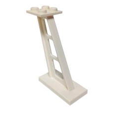 LEGO 4476b White Support 2 x 4 x 5 Stanchion Inclined, 5mm Wide Posts*